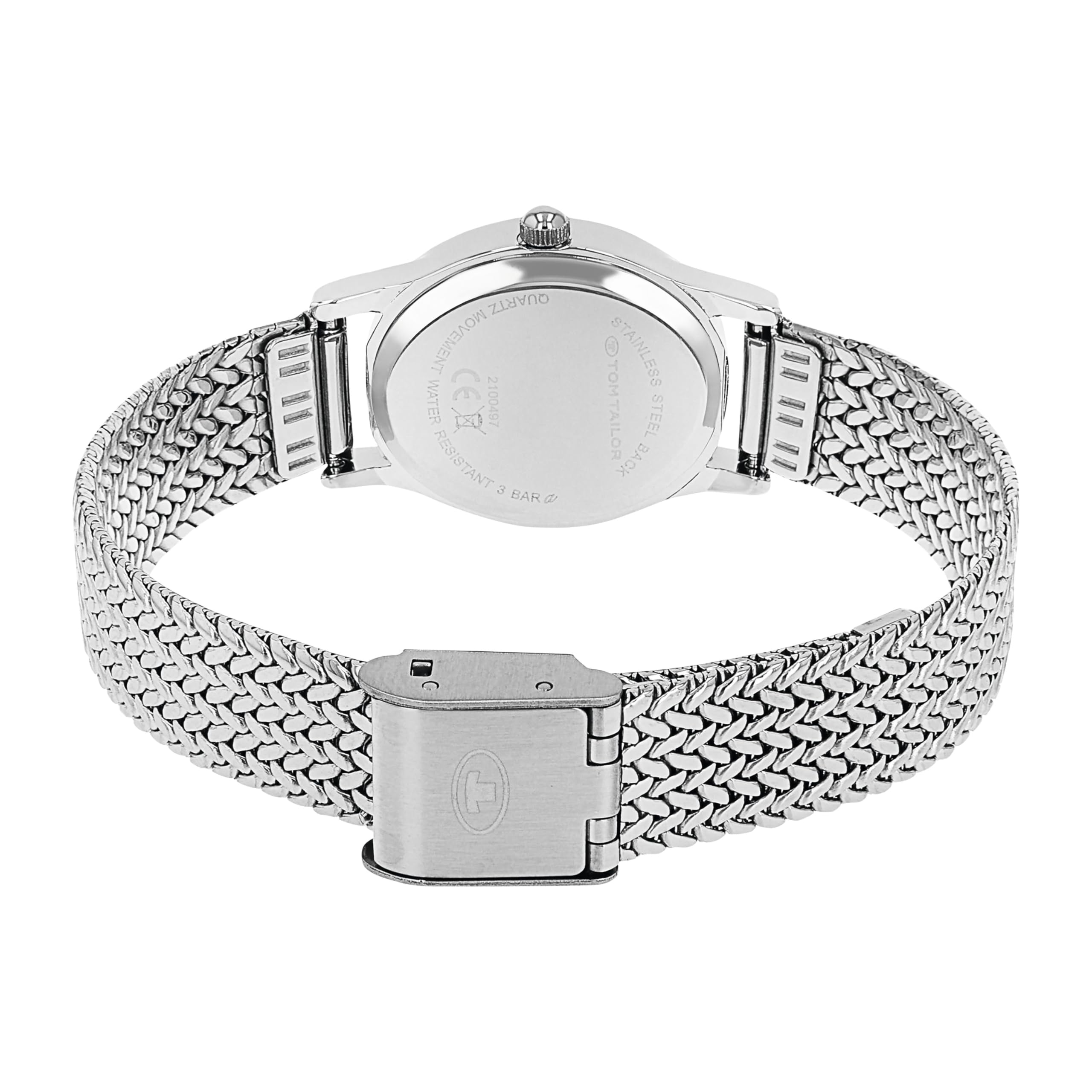 TOM TAILOR - Damen Quarz Armbanduhr - Alloy Gehäuse - Edelstahl Armband - Wasserdicht 3 Bar