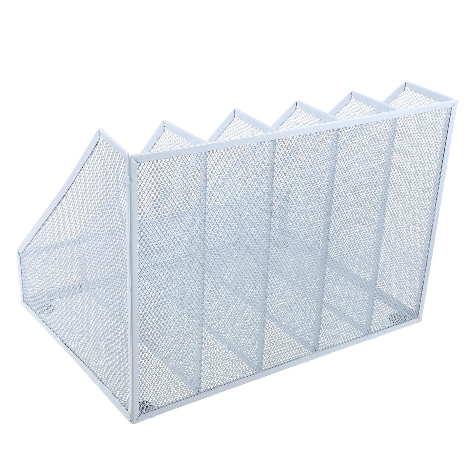 Archivador Metálico Multicompartimento para Libros y Carpetas, Blanco