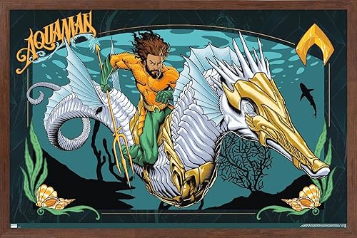 Miniatura 17 de Trends International DC Comics Movie Aquaman y el Reino Perdido - Póster de pared con ilustración de Aquaman, 14.72 x 22.37 pulgadas, versión