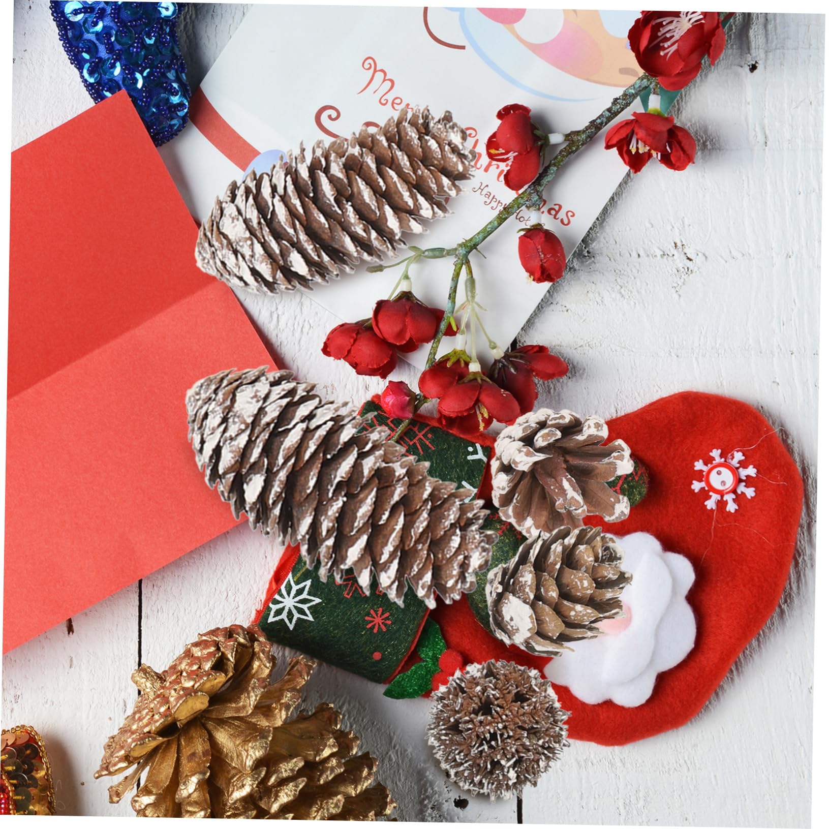 Gadpiparty 3 Set Secche Naturali per Decorazioni Natalizie Confezione da Materiale Naturale per Fai da Te Centrotavola e Decorazioni per Casa per Natale Feste