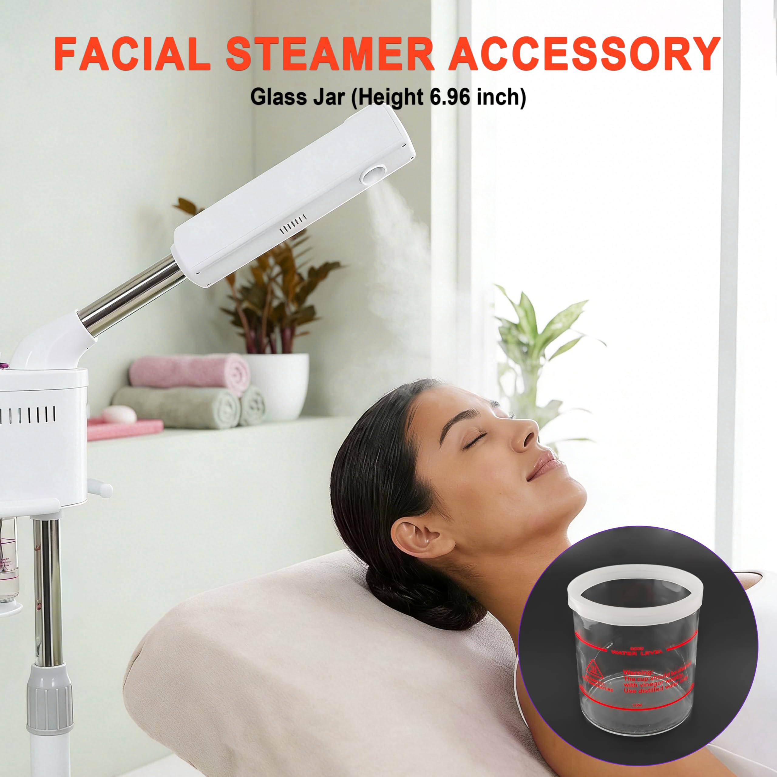 Elitzia Zubehör transparent Steamer jar Glas Steamer jar Ersatzteile der Facial Steamer