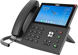Fanvil X7A Android VoIP Phone, 7-Inch Color Touch Screen, 20 SIP Lines, 802.11ac Wi-Fi, Dual-Port Gigabit Ethernet, Power Adapter Not Included