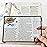 MAGDEPO Magnifying Sheet 2 Pack 3X PVC Page Magnifier B6 Size with 2 Card Size Magnifier Lens and Card Covers, Good for Reading Small Patterns, Maps, Manue, Can Labels, and Books