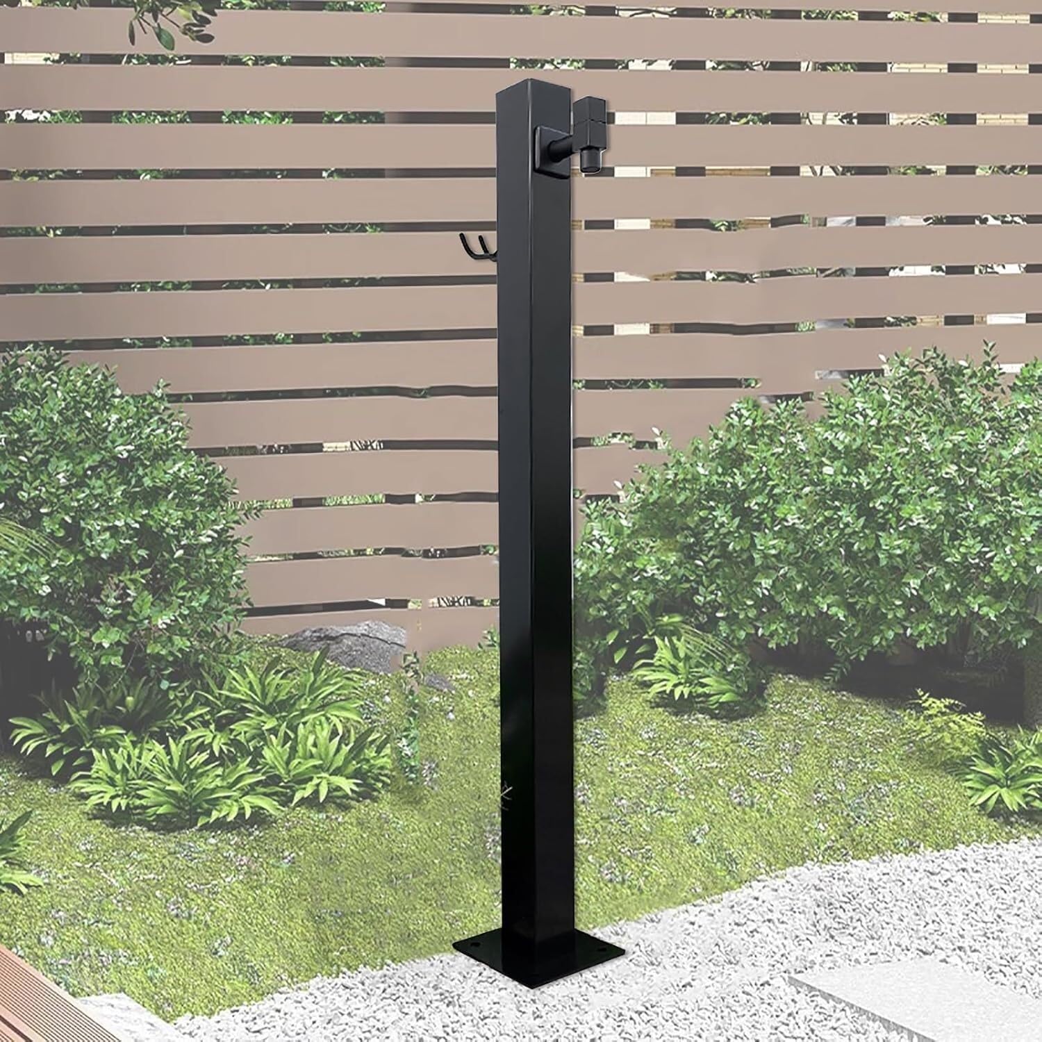 Epano One Color Lxxw Outdoor Faucet Water Column Garden Hose Holder Freestanding，Outdoor Stainless Steel Vertical Water Column