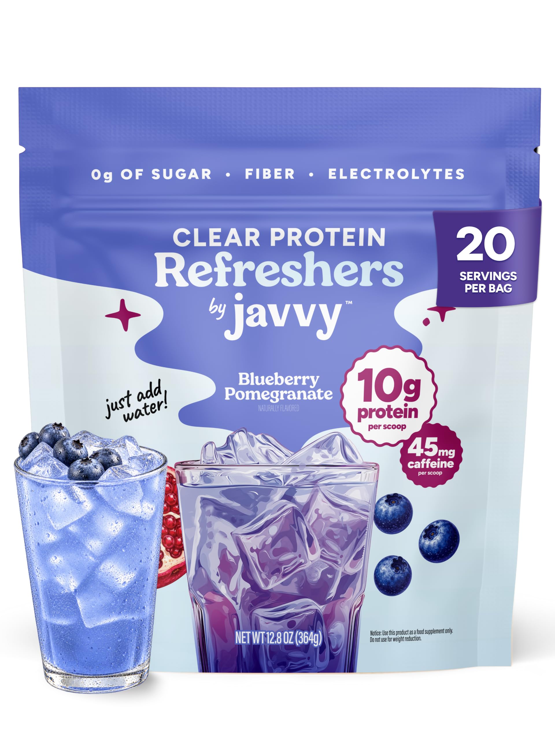 Javvy Clear Protein Powder with Clear Whey Protein, Strawberry Berry Acai — Amazon image 14