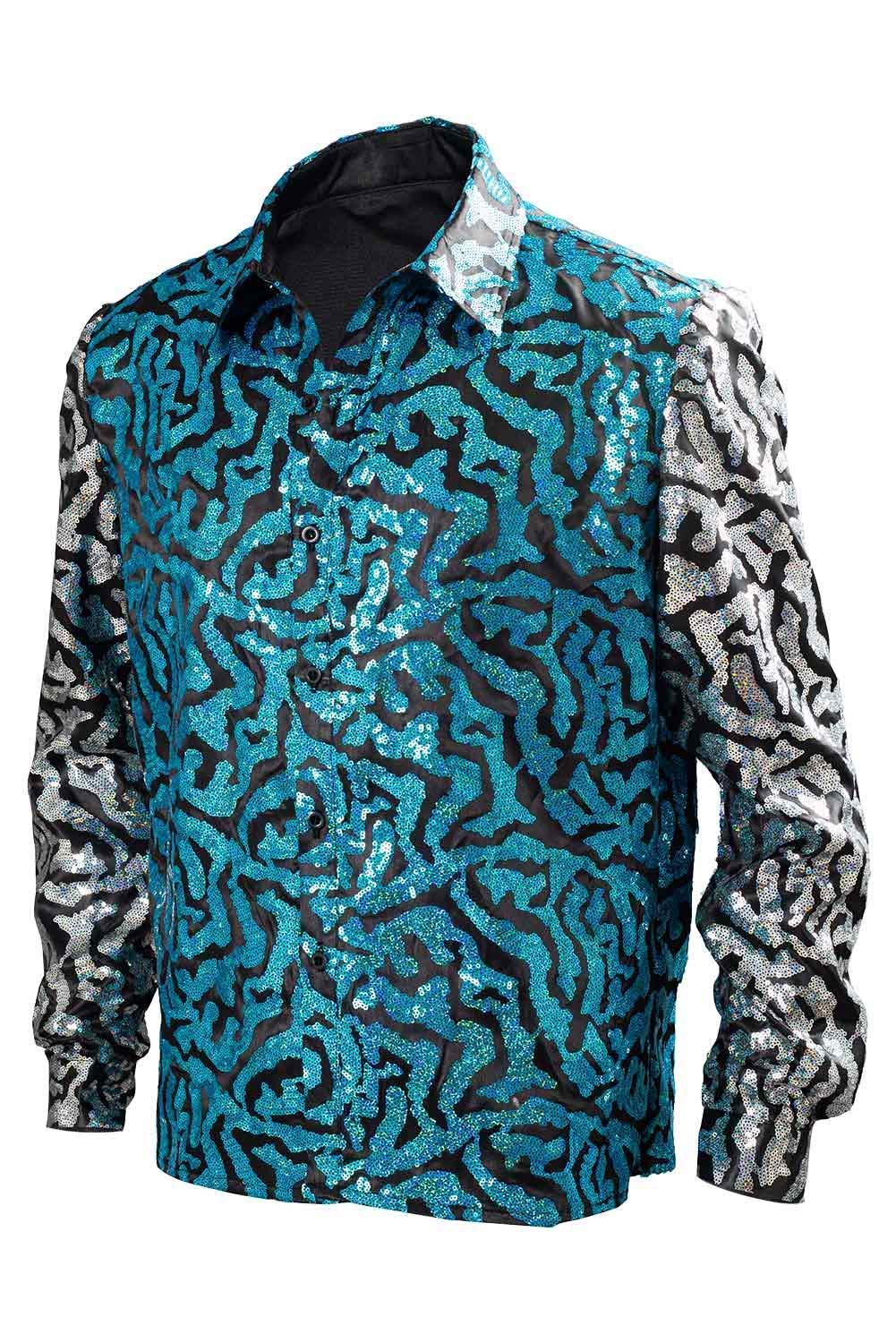 Mens Tiger King Shirt Joe Exotic Shiny 