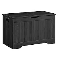 VASAGLE Cassapanca Contenitore, Panchina da Ingresso con 2 Cerniere di Sicurezza