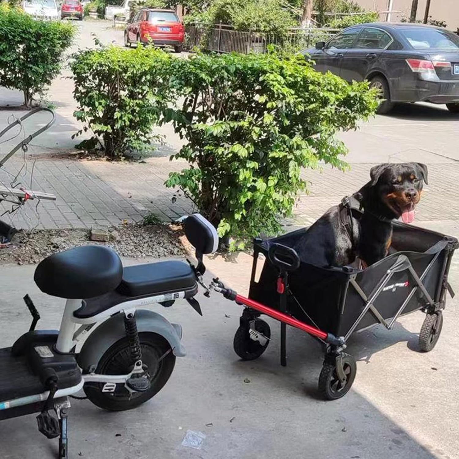 Fahrradanhängerverbinder Lastenfahrradanhänger Anhängerkupplung Faltbare Aluminiumlegierung Fahrrad Elektrofahrzeug Anhänger Verbindungsstange Geeignet für Mountainbikes Kinderfahrräder,A