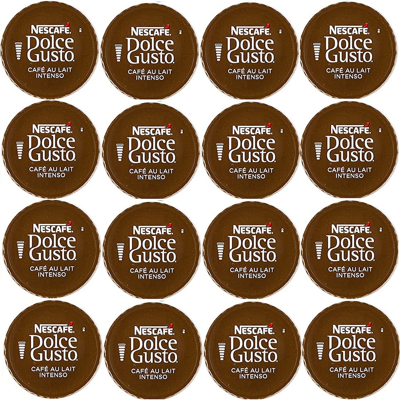 Au Lait Intenso Coffee Pods 50 Capsules 50 Drinks Sold Loose + 5 x E.U. Xtores Compatible Milk