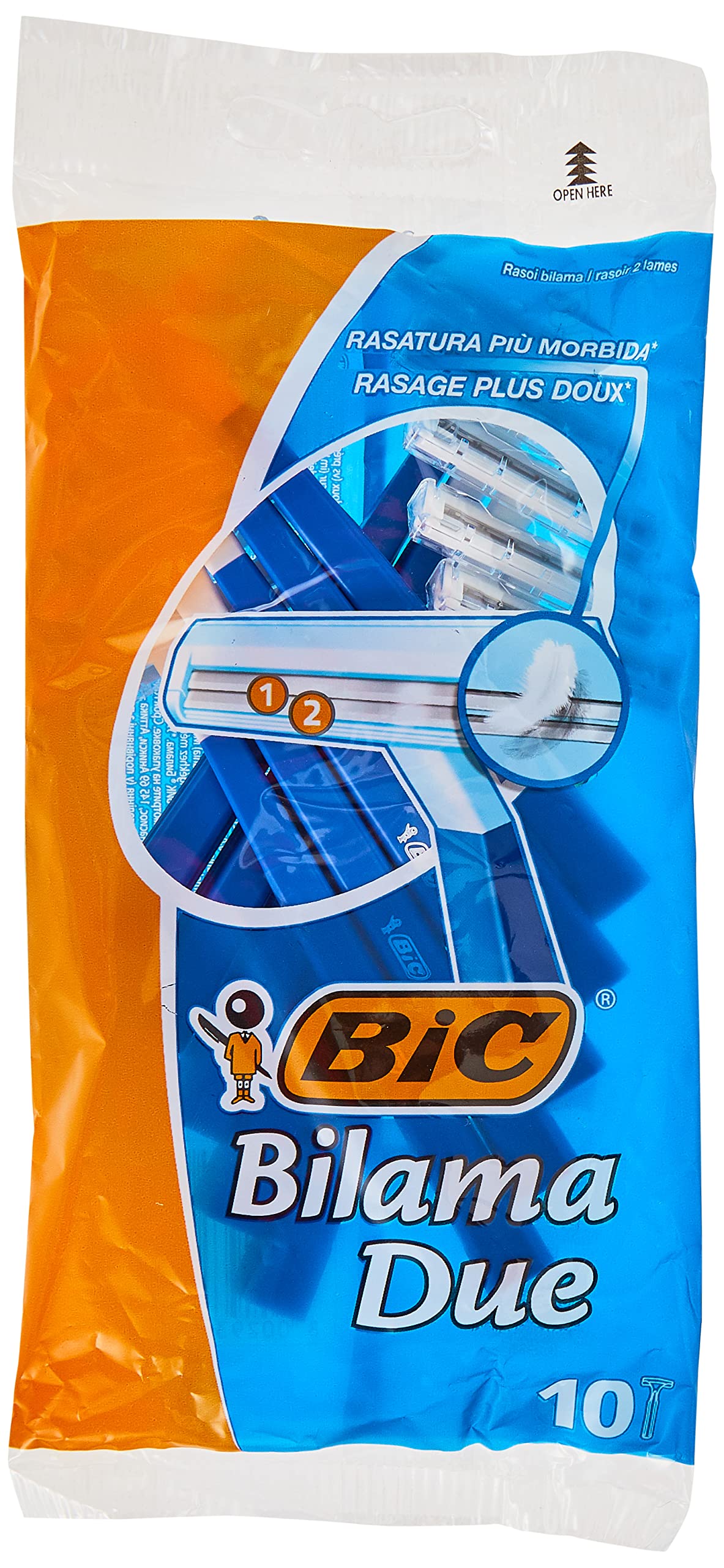 BICMale Shavers Twin Easy, 10 Pieces