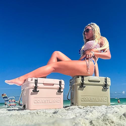Miniatura 9 de Coastland Bay Series Cooler Premium Everyday Use Insulated Rotomolded Cooler, Small Ice Chest for Tight Spaces, Soccer Games, & Tailgates