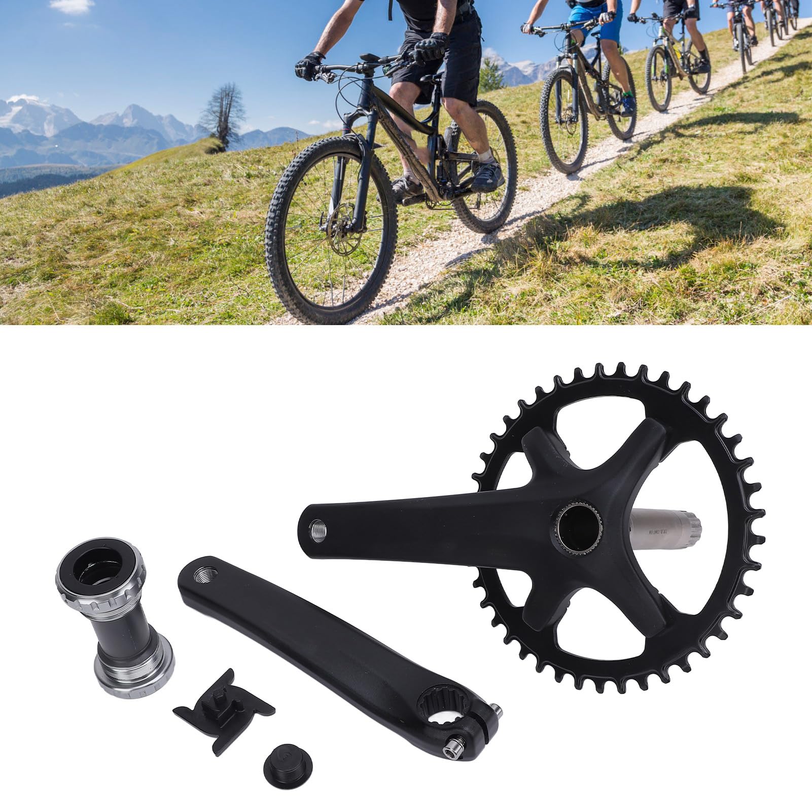 Cryfokt 42T Mechanizm Korbowy BCD110mm Stop Aluminium, do Roweru