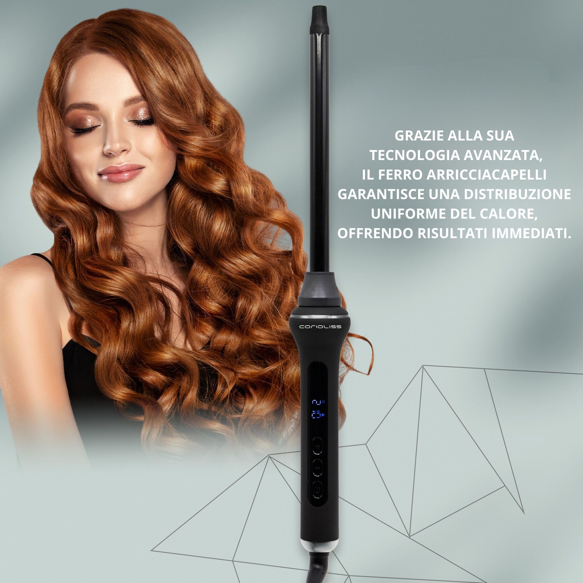 Corioliss Style Stick Arricciatore digitale nero Soft Touch