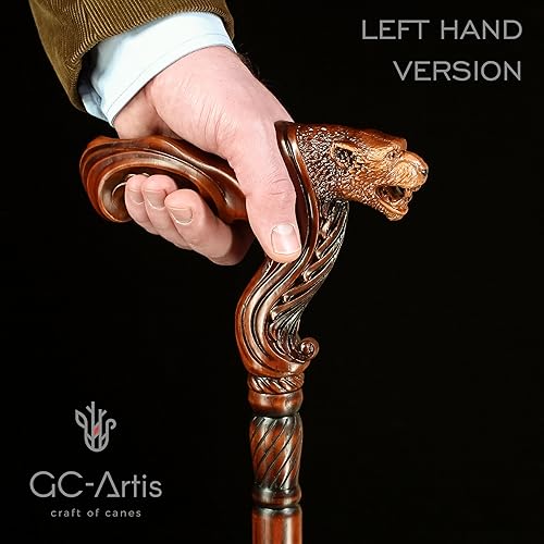 Miniatura 41 de Luxury Handmade Wooden Walking Cane – Premium Carved Solid Wood, Ergonomic Comfort Grip, Designer Canes for Men & Women, Elegant Fashionable Walking