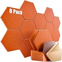 Vista 138 de paquete de 12 paneles acústicos autoadhesivos de alta densidad, paneles de espuma insonorizantes de 12 x 10 x 25/64 de pulgada, elegantes paneles