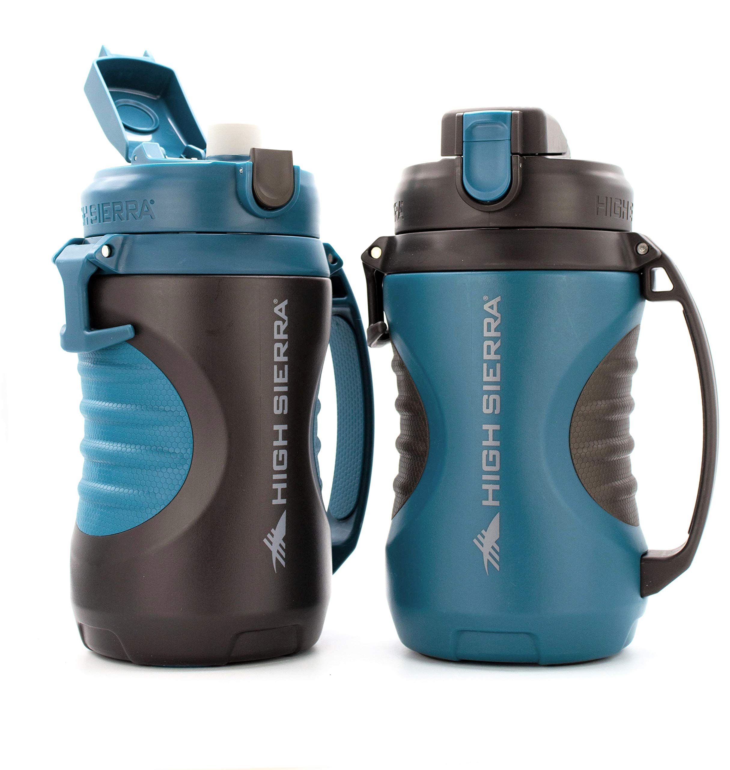 HIGH SIERRA, 2 Pack 64 oz Insulated Water Bottle, Keeps Liquid Cold for