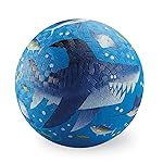 Crocodile Creek Playground Ball - Durable Rubber Ball for Kids Ages 3 and Up - Bouncy Inflatable Ball for Kickball, Indoor Games, and Outdoor Sports - PVC-Free - Shark Reef - 5-inch Diameter
