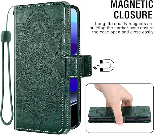 Miniatura 5 de Asuwish Funda para teléfono Motorola Moto G Stylus 5G 2022 con protector de pantalla de vidrio templado y soporte de cuero para tarjeta de crédito