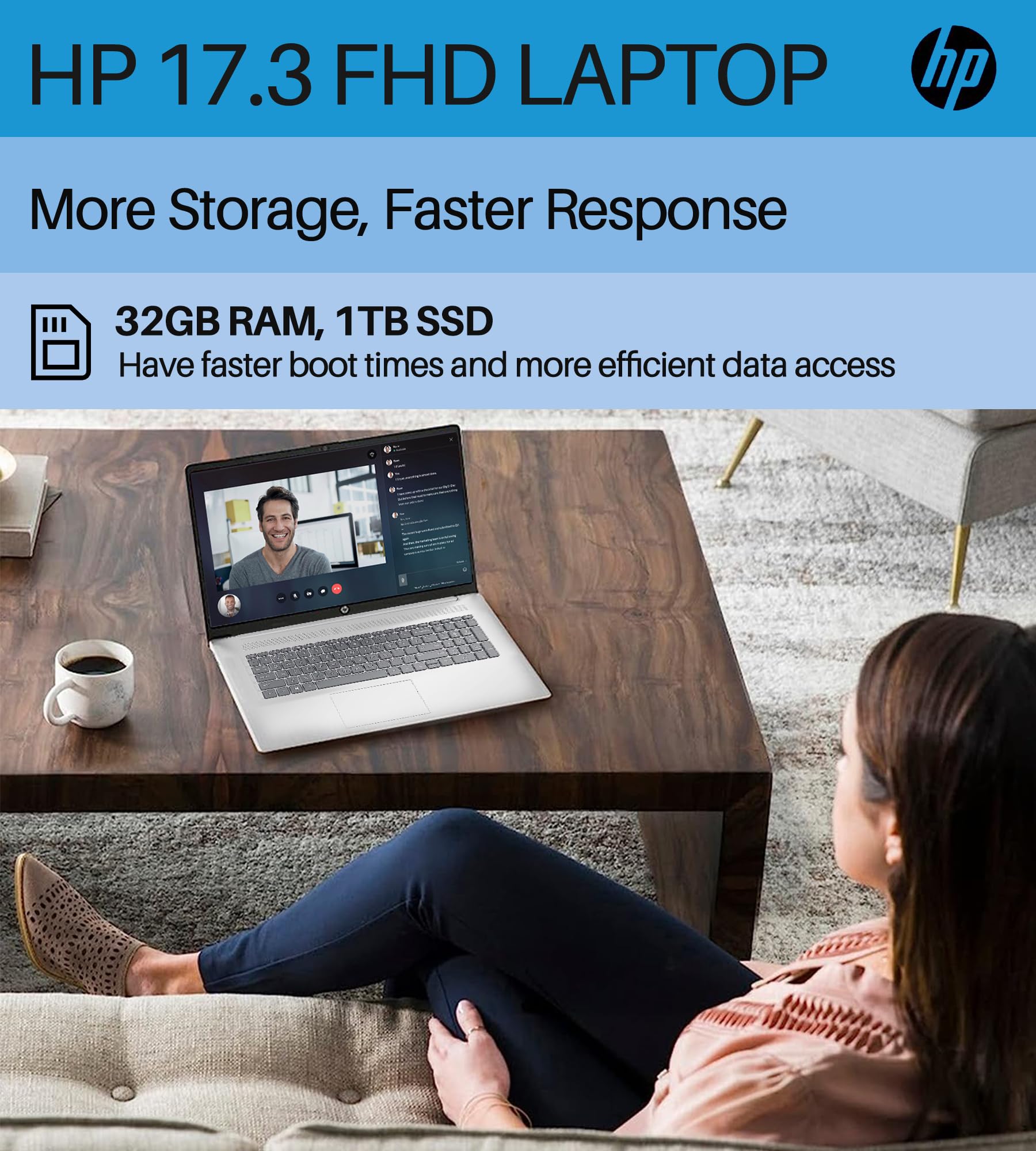Amazon.com: HP 17.3 Inch FHD Laptop for Business and Office, Intel