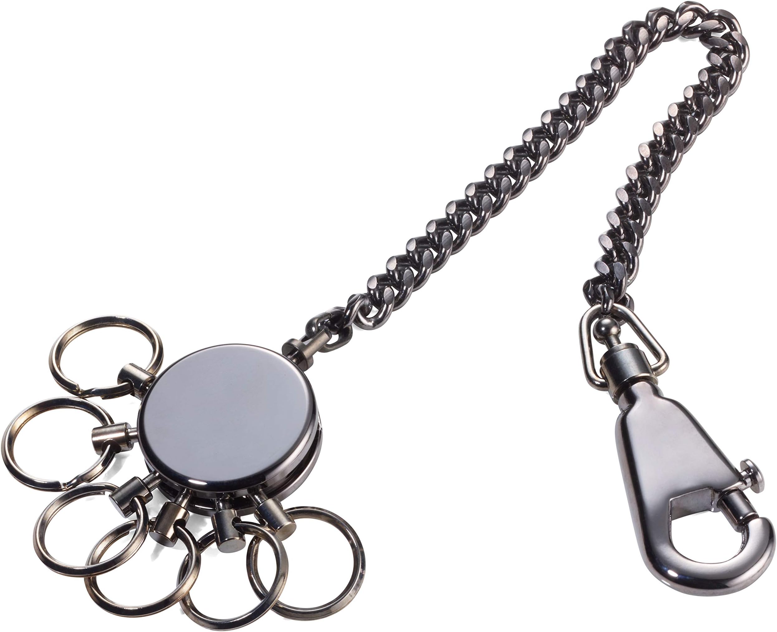 Troika Patent Chain Keyholder with 6 Rings (KR1060MA)
