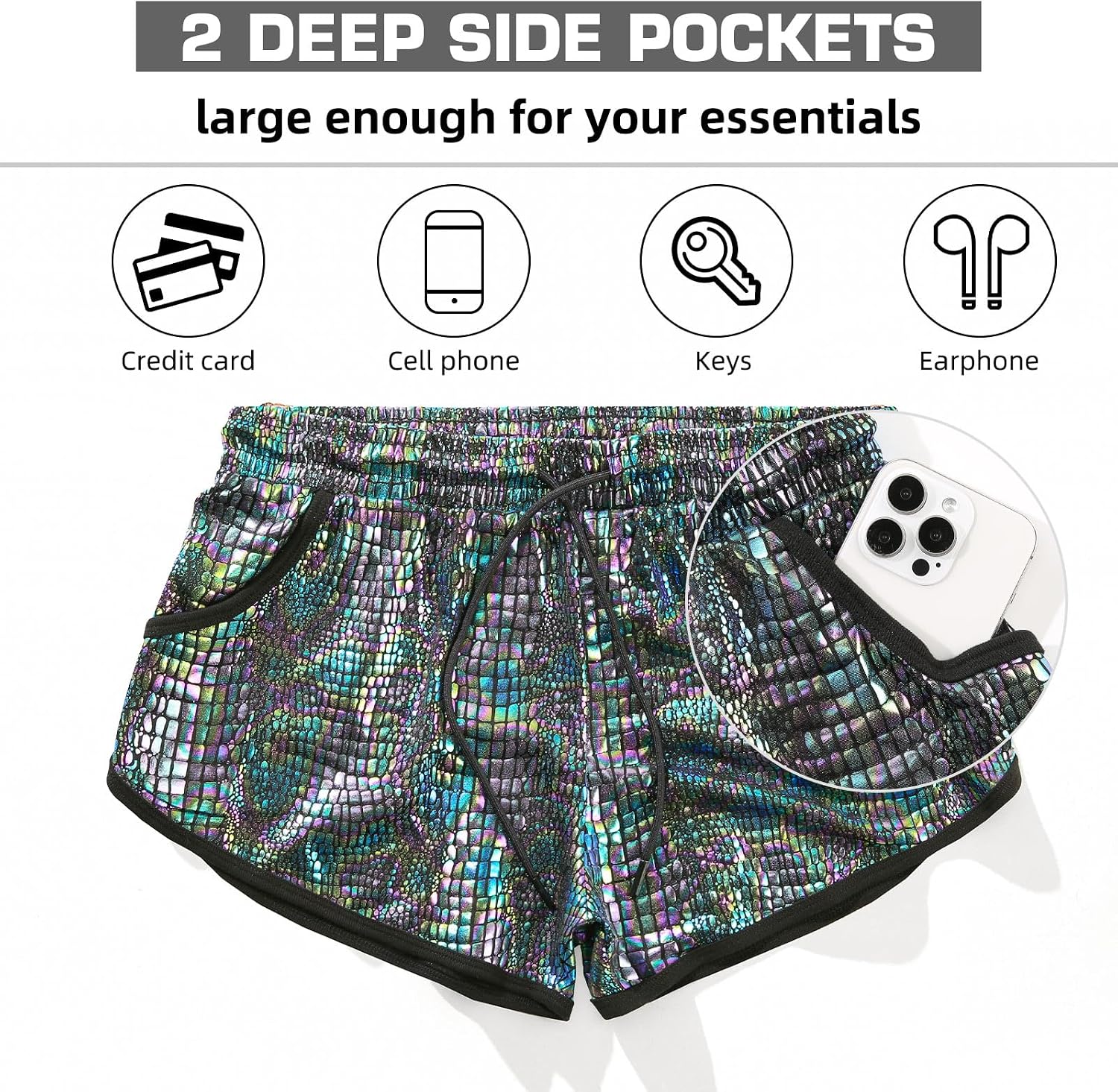 AIMPACT Men's 3 Inch Mesh Athletic Workout Running Shorts with Pockets