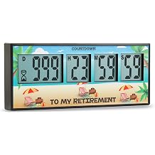 Retirement Timer up to 999 Days, Countdown and Alarm by Retirement