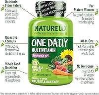Vista 4 de NATURELO One Daily Multivitamínico para mujeres mayores de 50 años (sin hierro), apoyo para la menopausia para mujeres mayores de 50 años