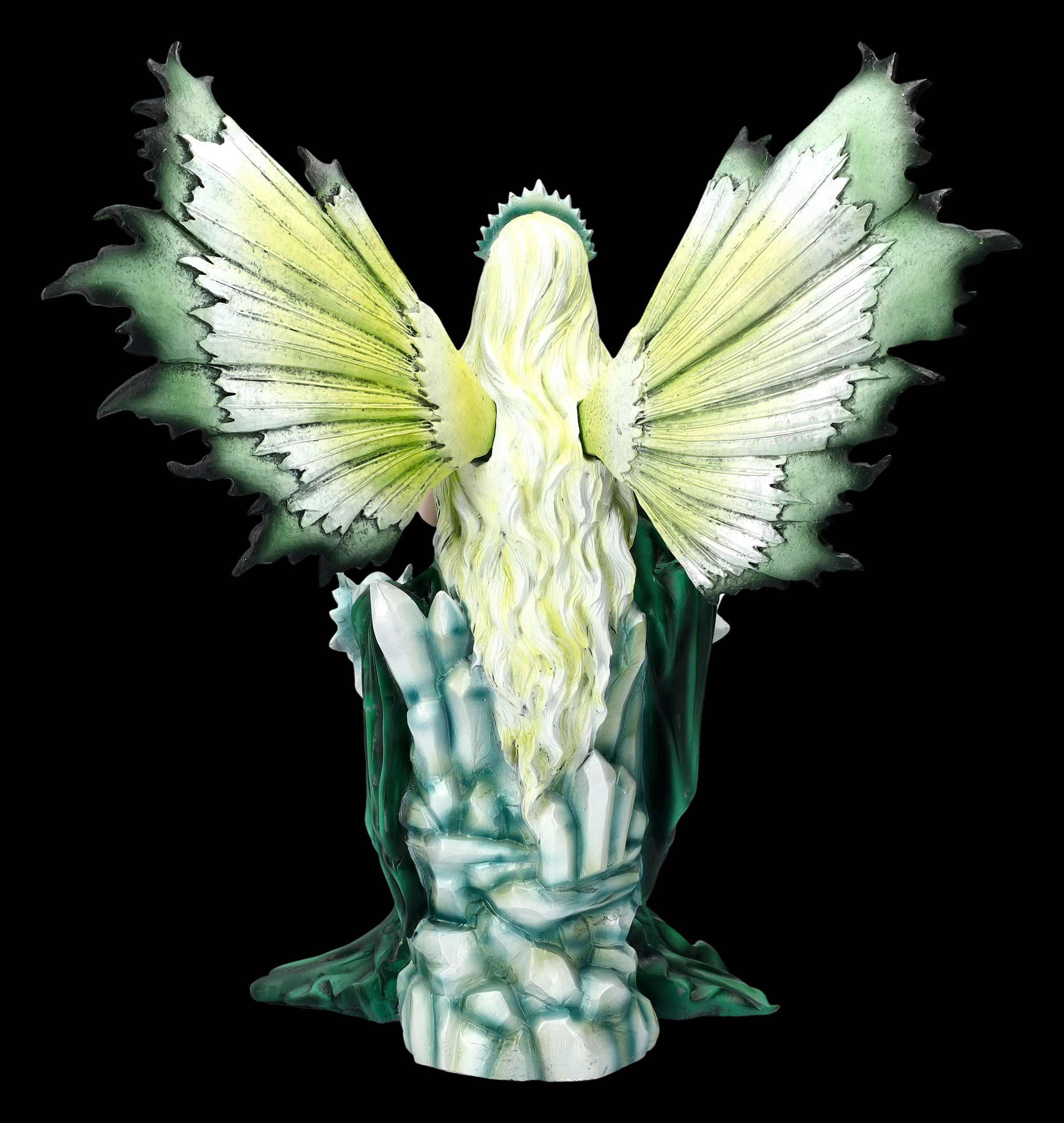 Figurine elfe avec œuf de dragon sur trône - Mère des dragons