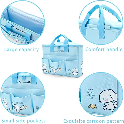 Miniatura 5 de Bonita bolsa de lona con 4 bolsillos, resistente con cierre de cremallera superior, regalo para mujeres trabajadoras