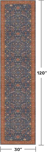 Miniatura 348 de Alfombra Boho Negra para Sala de Estar - Alfombra de Área Lavable de 10x14 Pies, Alfombras de Comedor para Debajo de la Mesa, Alfombra Suave de Pelo