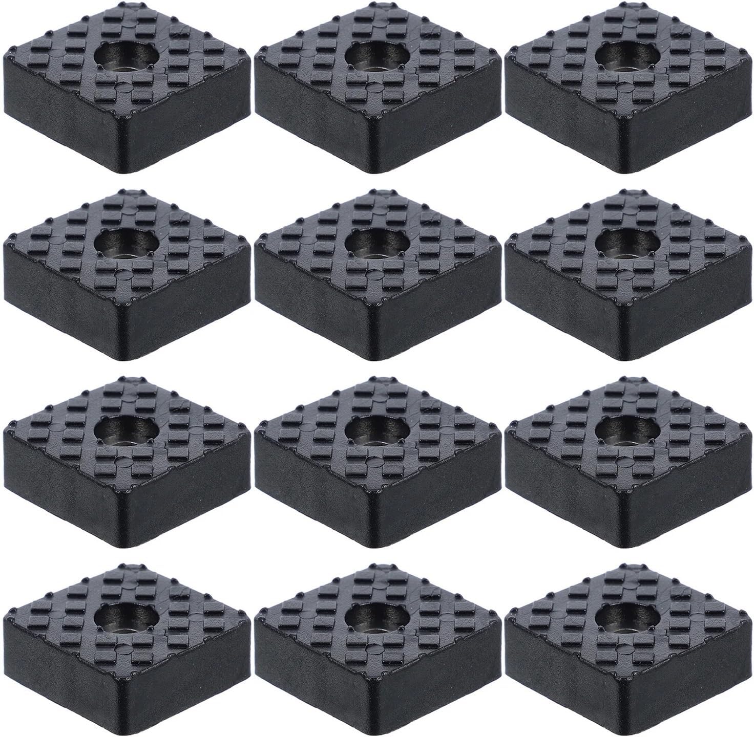 Non Slip Furniture Pads Soft Rubber Floor Protectors Anti Skid Chair Sofa Table Bed Legs Square Feet