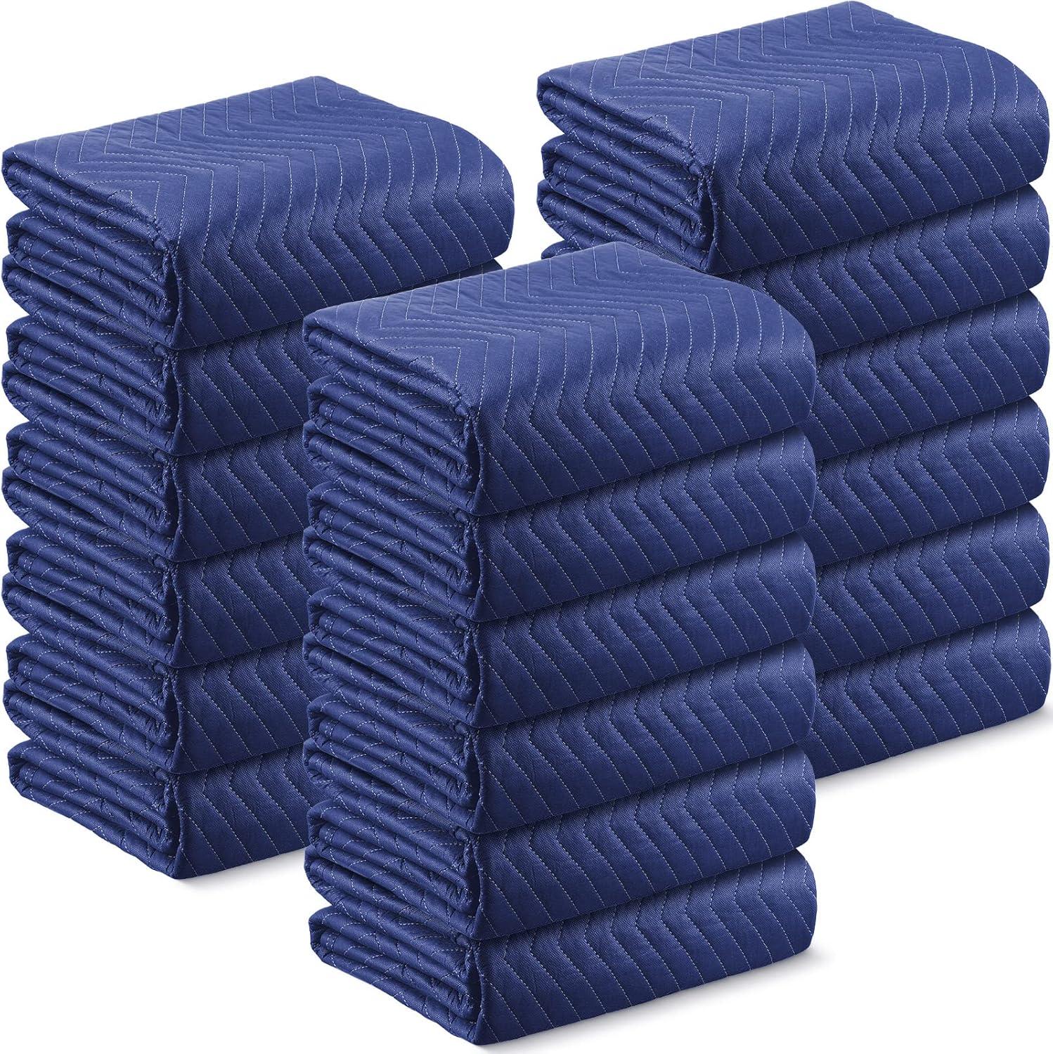 18 Pcs Moving Blankets Bulk 72" x 40" Furniture Moving Pads
