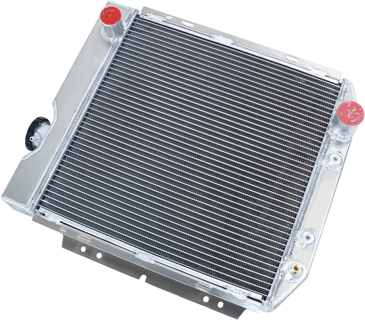 3 Row Aluminum Radiator for 1960-1966 Ford Mercury Comet Falcon Ranchero Mustang 1961 1962 1963 1964 1965 Radiators V8 L6 2.4L 2.8L 4.3L 4.7L