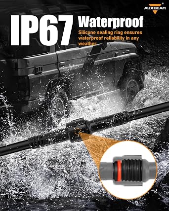Auxbeam 2PCS 3.94FT Rock Lights Extension Wire