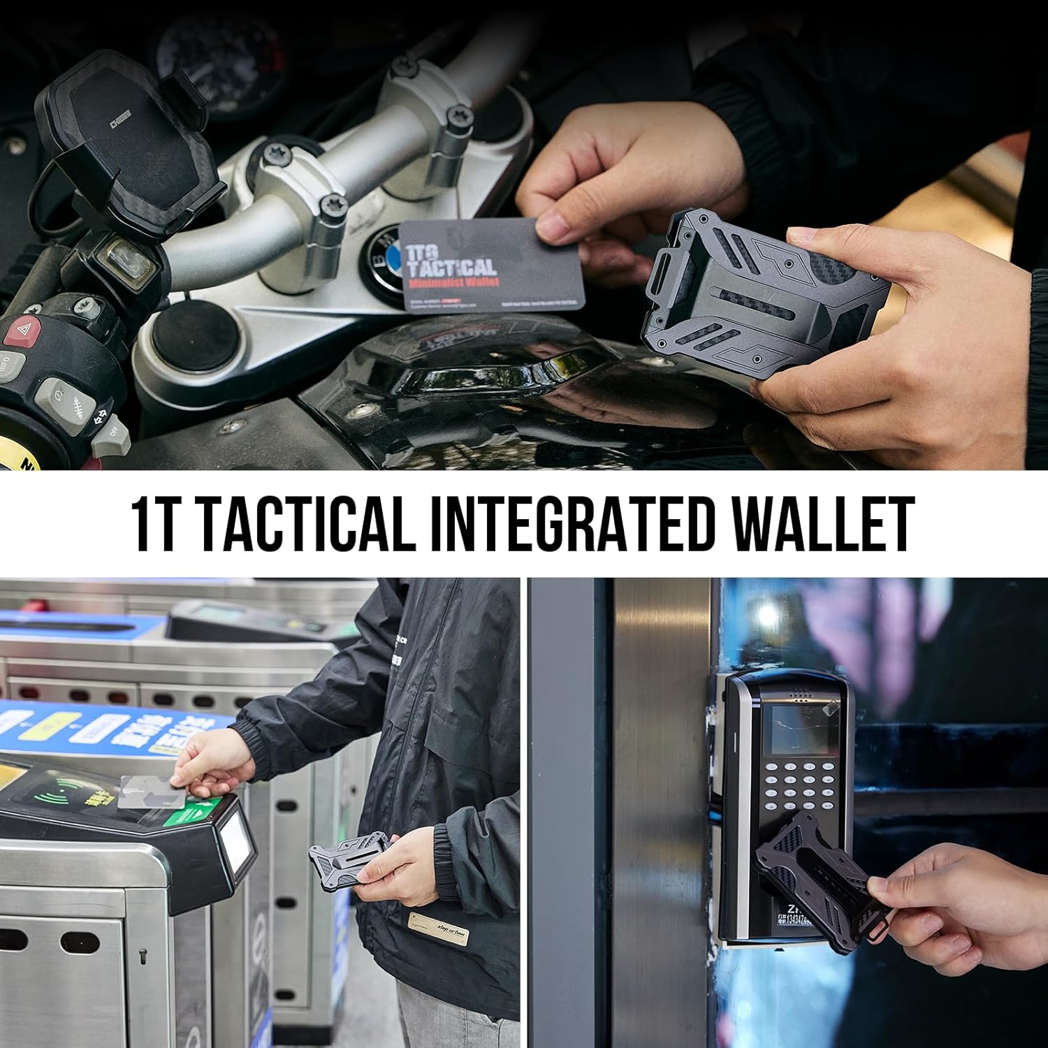 Minimalist Slim Wallet with Moeny Clip, Front Pocket RFID Blocking Wallet Cash Holder, Versatile Credit Card Orgainzer, ID Card Badge Holder for Men - Image 7