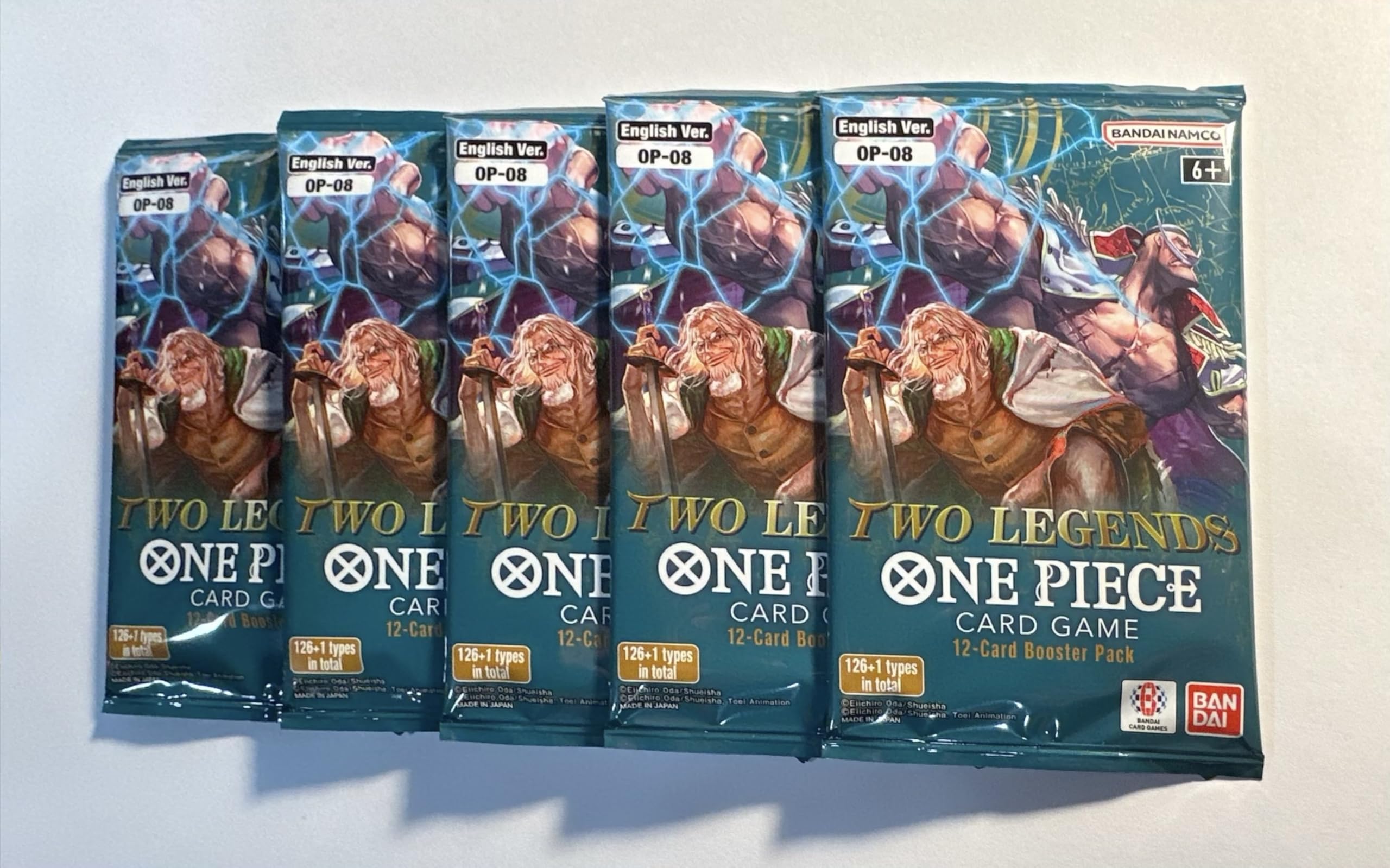 One Piece Anime Cards One Piece Card Game OP08 "Two Legends" Booster Pack English, Factory Sealed One Piece Trading Cards One Piece Anime Cards One Piece Card Game OP08 "Two Legends" Booster Pack English, Factory Sealed One Piece Trading Cards