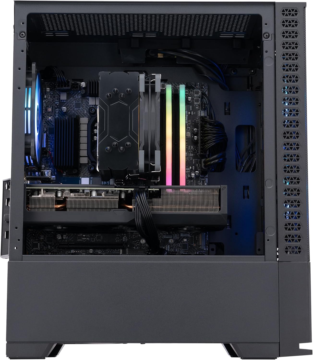 ADVANCED BATTLESTATIONS ABS Cyclone Aqua Gaming PC - Windows 11 - Core i7-14700F - GeForce RTX 5060 - DLSS 4 - AI-Powered Performance - 32GB DDR5 6400MHz - 1TB M.2 NVMe SSD