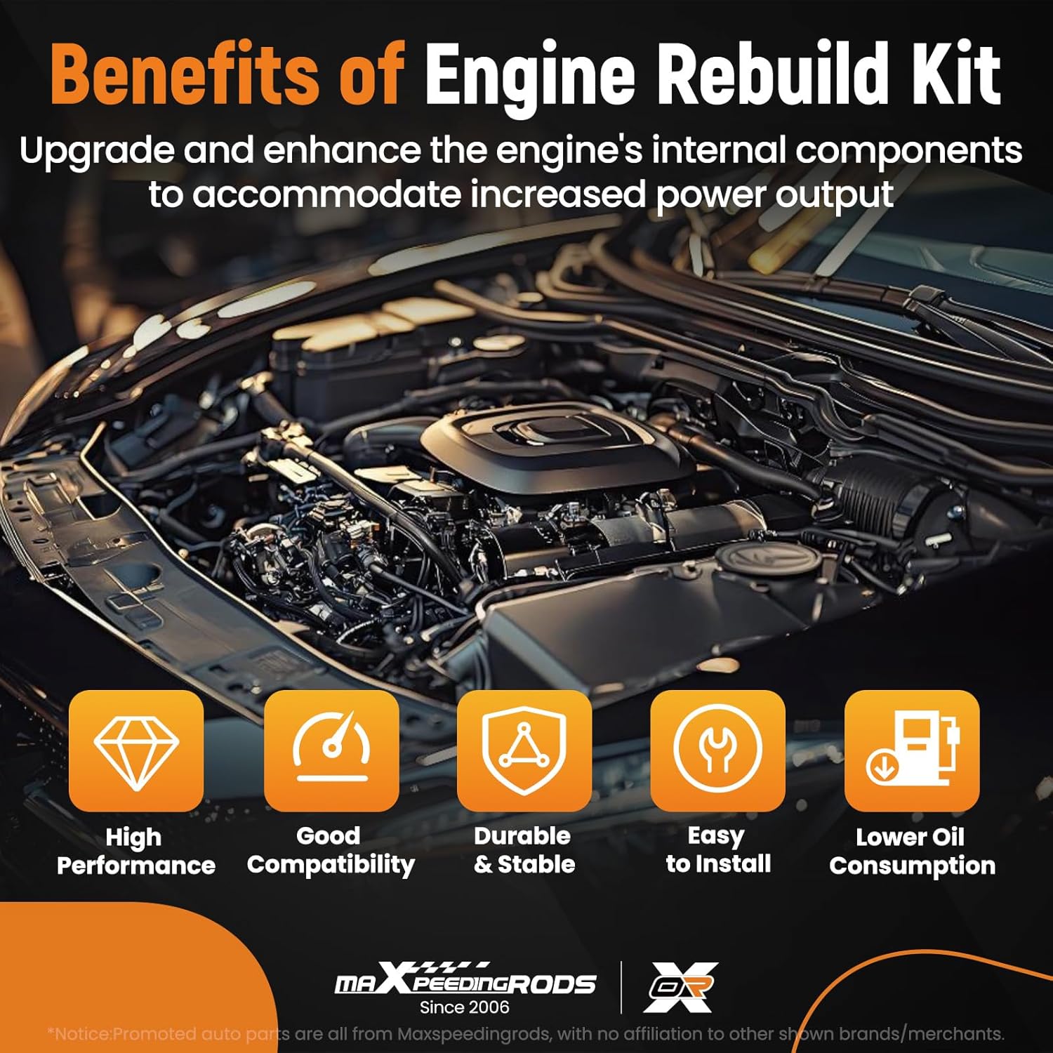 maXpeedingrods HS26541PT Head Gasket Bolts Set Kit for Chrysler 200 300 Town& Country 2011-2020, for Dodge Avenger Challenger Charger 2011-2020, for Ram C/V 1500 2012-2019 3.6L V6