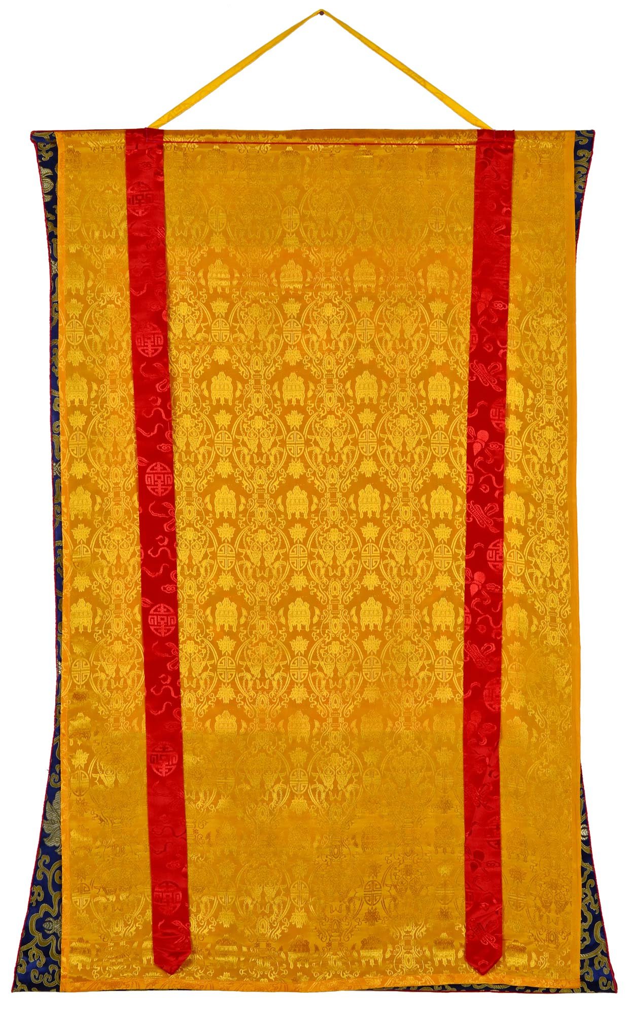 BUDDHAFIGUREN Thangka Buddha della Medicina - Bhaisajyaguru Dipinto a Mano in Alta qualità 112 cm x 72 cm