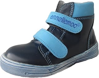 ennellemoo® Made in EU - Náuticos de Piel para niño Azul Azul, Color Azul, Talla 28