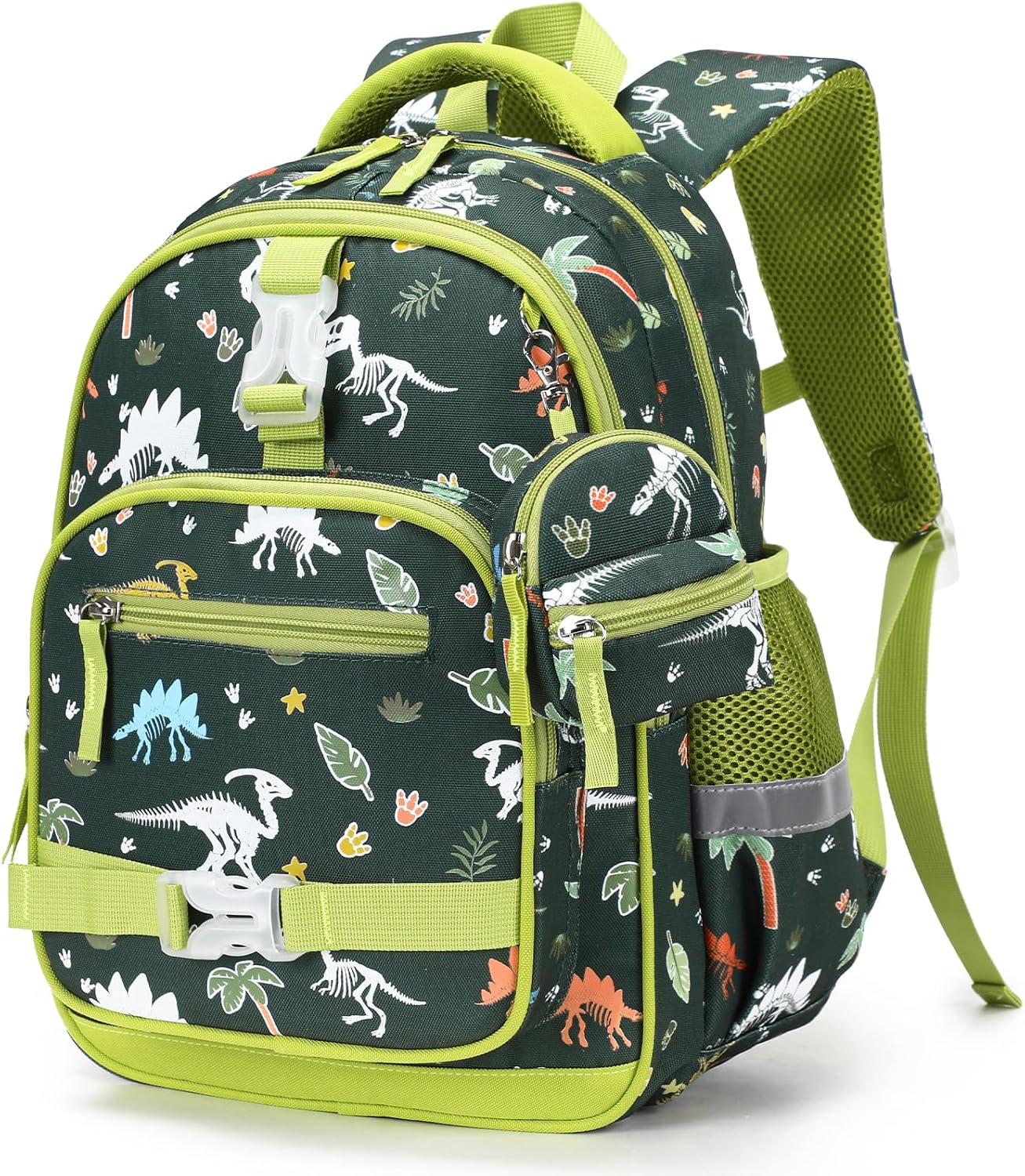 Backpack for Boys 5-8 - 15inch Luminous Lightweight Boys Backpack for School Travel Daycare - Durable Kids Backpack Bookbag for Kindergarten Preschool Elementary Boy Girls (15", Dinosaur)