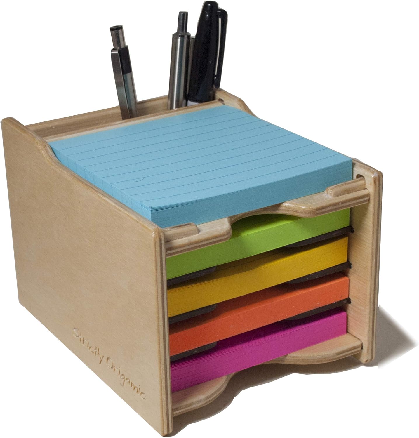 Sticky Notes Pad (4x4 in.) and Pen Holder/Organizer