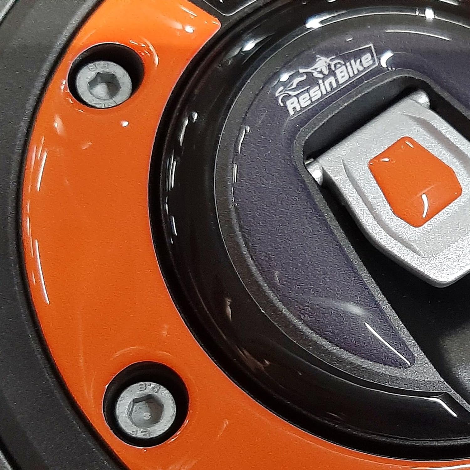 Motorcycle 3D Stickers Compatible with KTM 1290 Super Adventure S 2021-2025. Tank Cap Protection from Impact and Scratches. Motorcycle Resin Stickers - Made in Italy