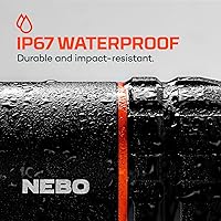 Vista 9 de NEBO SLYDE KING Linterna Lúmenes altos, luz de trabajo COB recargable y linterna LED, impermeable, base magnética, ideal para acampar y cazar