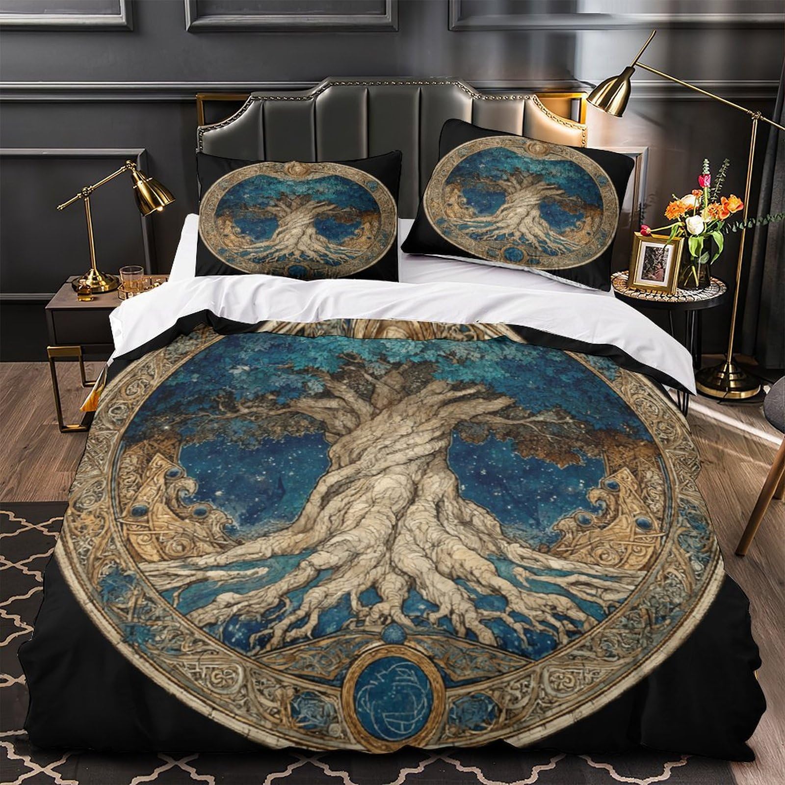 Parure de lit musique super king en tissu hypoallergénique et respirant pour lit king size