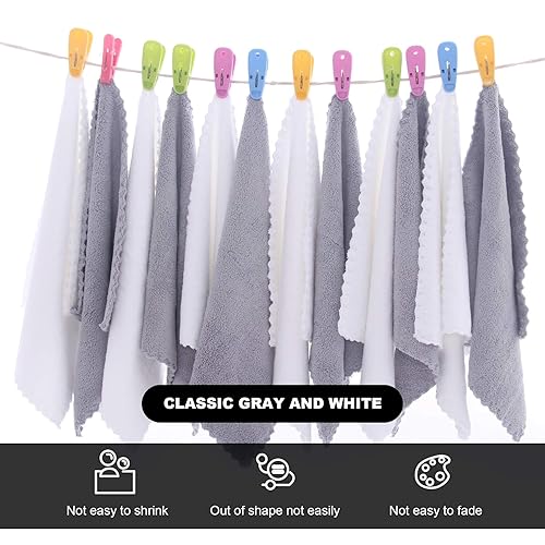 Miniatura 7 de Paños faciales de microfibra de secado rápido paquete de 12 paños desmaquillantes suaves de primera calidad altamente absorbentes