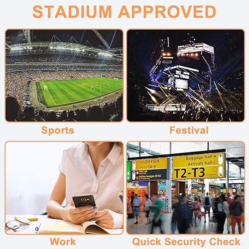 Miniatura 5 de BTOOP Mochila Mini Transparente para Eventos de Estadio 12x12x6 Pequeña Mochila Transparente Bolsa Transparente para Conciertos y Trabajo, Girasol,