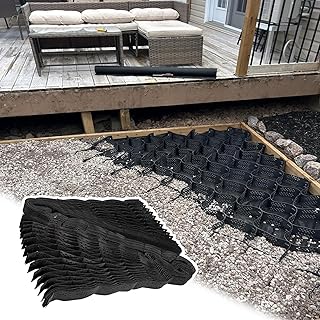 Stabilisateur de Gravier Grille de Stabilisation de Gravier - Pavage G&eacute;ocellulaire Pliable en Nid D