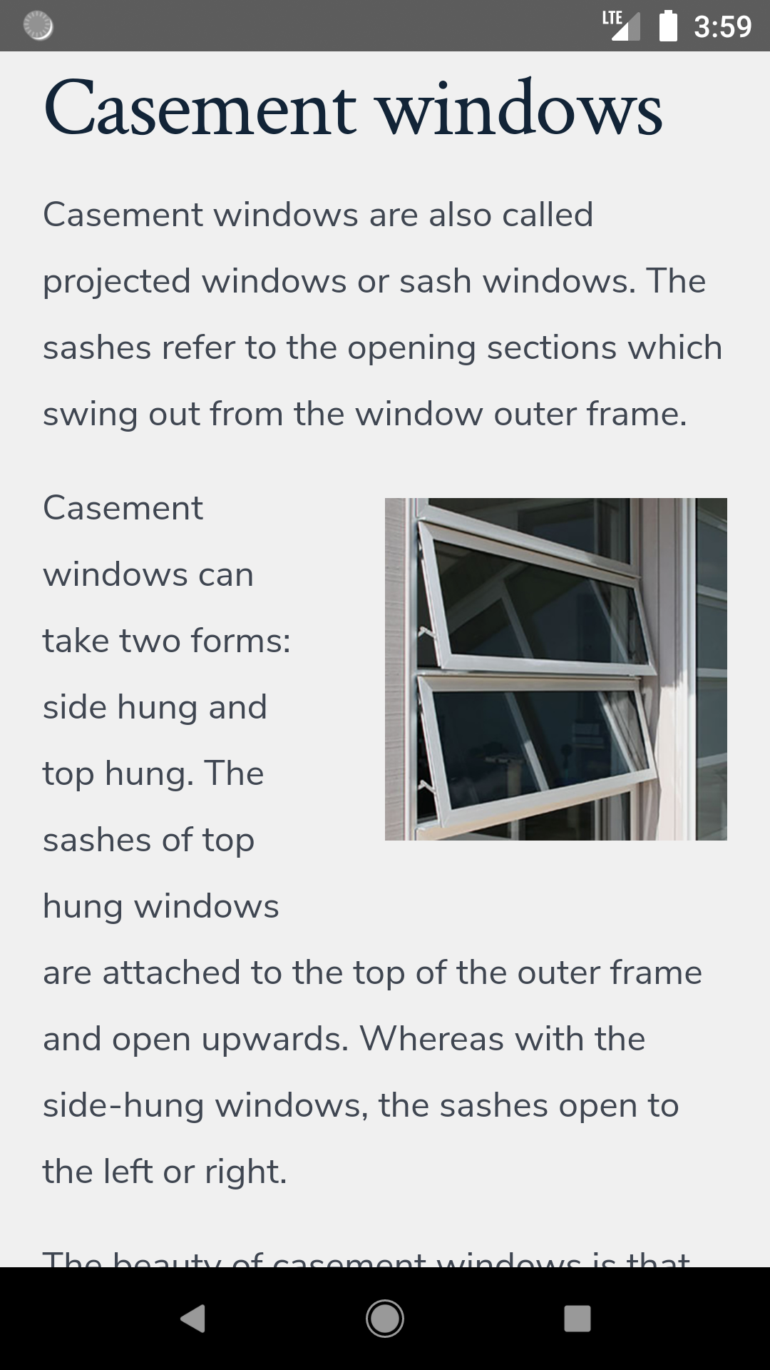 Choosing Aluminium Windows Guide - App on the Amazon Appstore