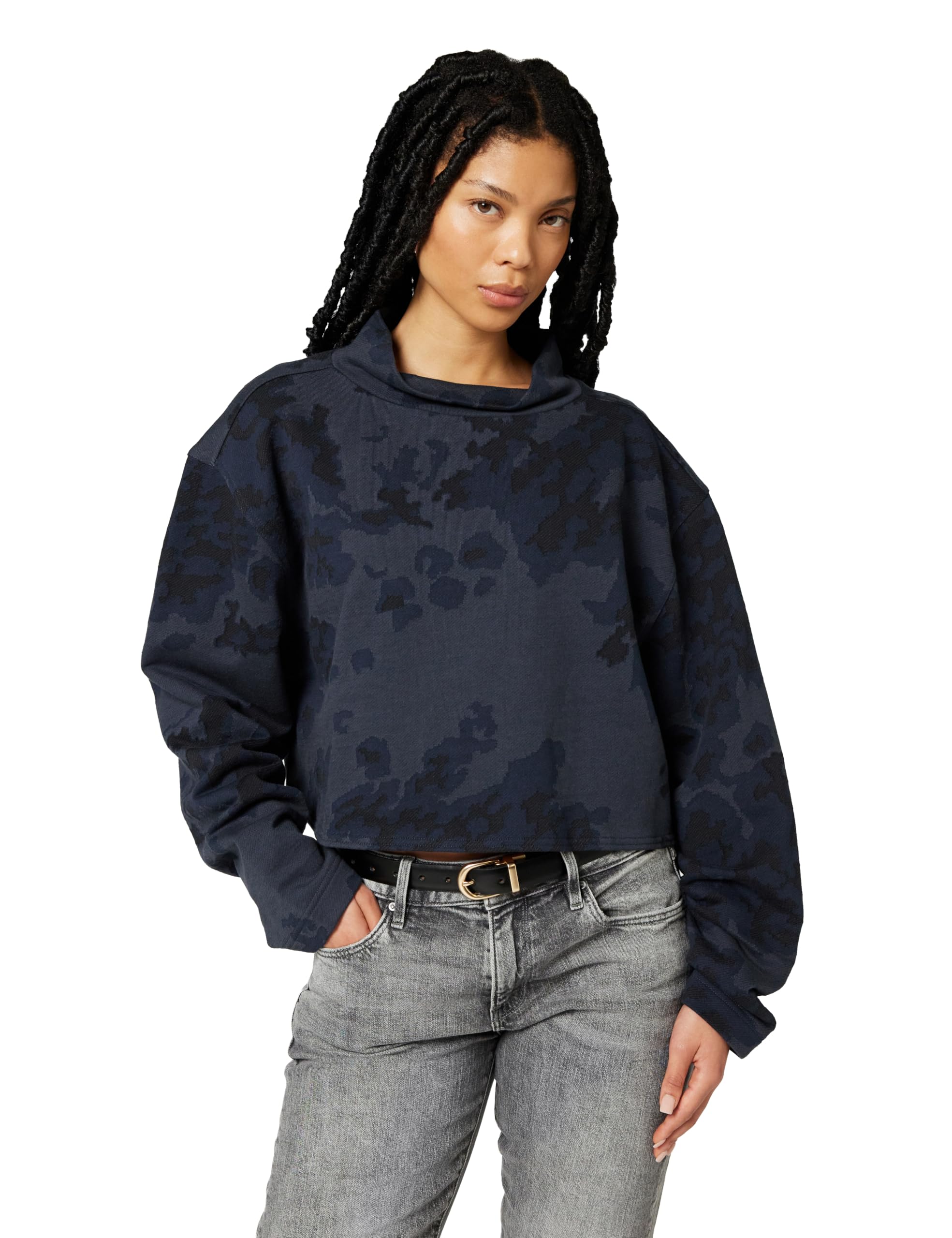 G-Star Oversized Cropped Turtle Sw Wmn Sudadera Mujer